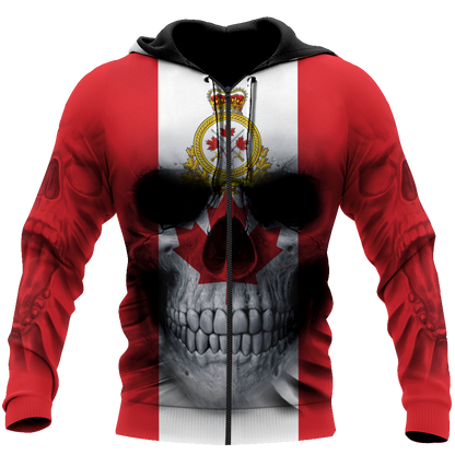 Canadian Army Skull Pullover 3D All Over Printed Shirts SN13032104