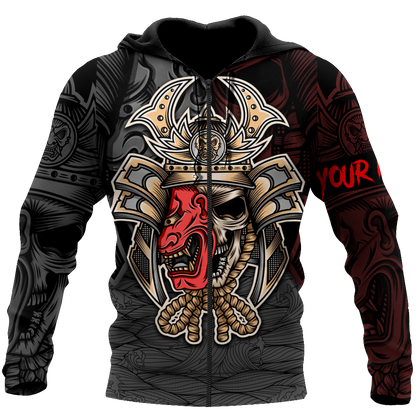 Premium Personalized 3D Printed Oni Samurai Shirts