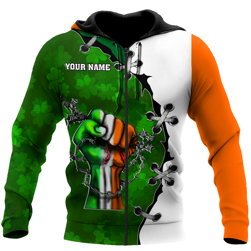 3D All Over Printed  Irish  St Patrick Day Unisex Shirts Custom Name XT