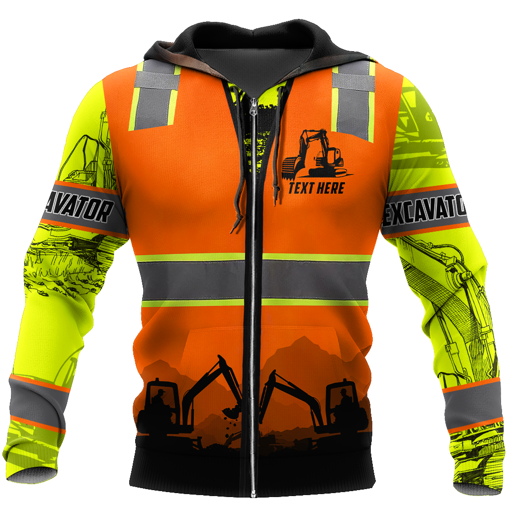 Personalized Excavator 3D All Over Printed Unisex Shirts