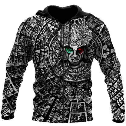 Aztec Warrior Mexican 3D All Over Printed Unisex Shirts
