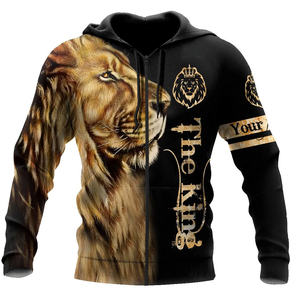 Gift For Dad Custom Name King Lion 3D All Over Printed Unisex Shirts