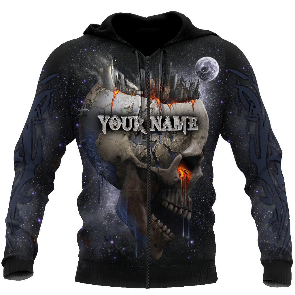 Customize Name Dead City Skull Hoodie For Men And Women NTN15032104