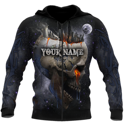 Customize Name Dead City Skull Hoodie For Men And Women NTN15032104