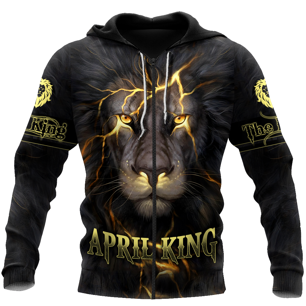April Lion 3D All Over Printed Unisex Unisex Hoodie