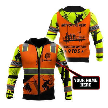 Premium Personalized 3D Printed Window Cleaner Shirts Not For The Weak MEI