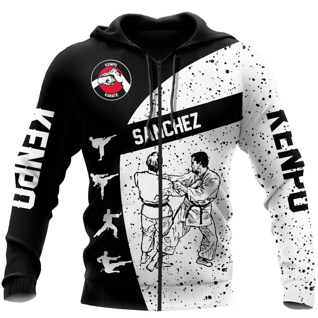Customize Name Karate Fighting Hoodie For Men And Women TNA08032108