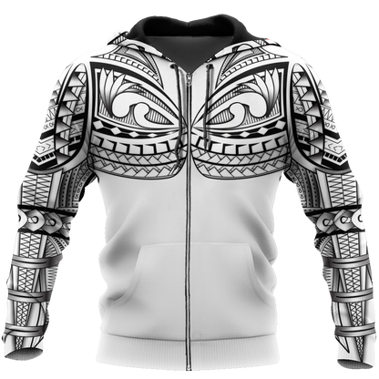 Amazing Polynesian Tattoo Deluxe Hoodie ML