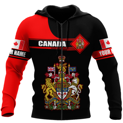 Custom Name XT Canada Day 3D Printed shirts