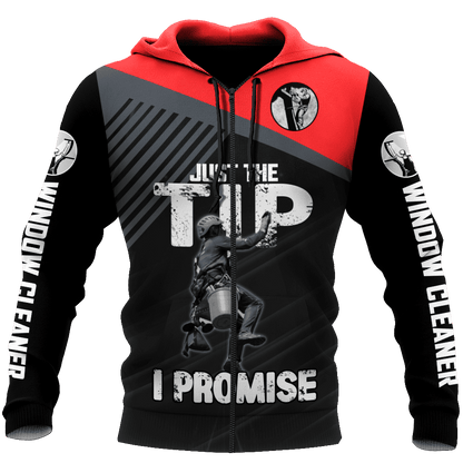 Premium 3D Printed Window Cleaner Shirt Just The Tip MEI
