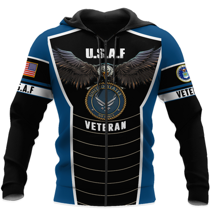 U.S Airforce veteran Eagle Pride design 3d print shirts VP21012101