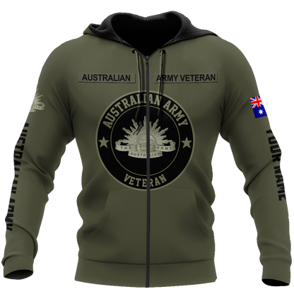 Personalized Name XT Australian Army Pullover 3D All Over Printed Shirts DA10032102