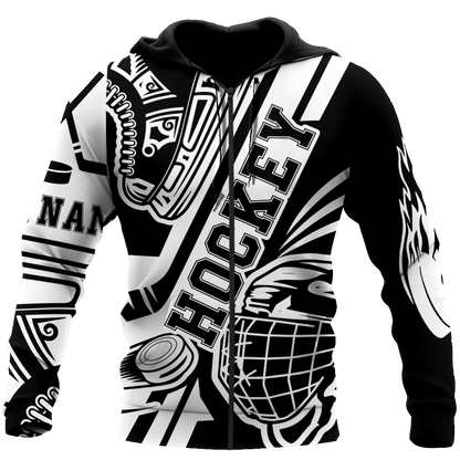 3D All Over Printed Hockey Satanic Unisex Shirts Custom Name XT