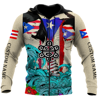 Custom Name Sweet Girls Puerto Rico Hoodie For Men And Women MH16032107