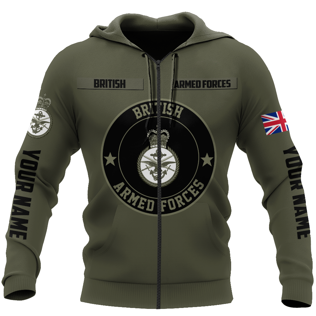 Custom Name XT British Armed Forces 3D Printed Shirts DA07042104