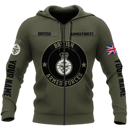 Custom Name XT British Armed Forces 3D Printed Shirts DA07042104