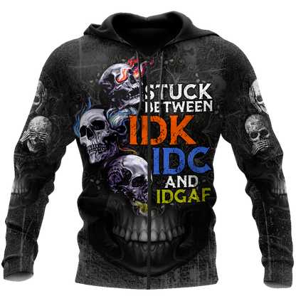 Customize Name Stuck Skull Hoodie For Men And Women TNA23032103