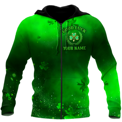Premium Unisex Hoodie Personalize Irish St.Patrick Good Luck ML