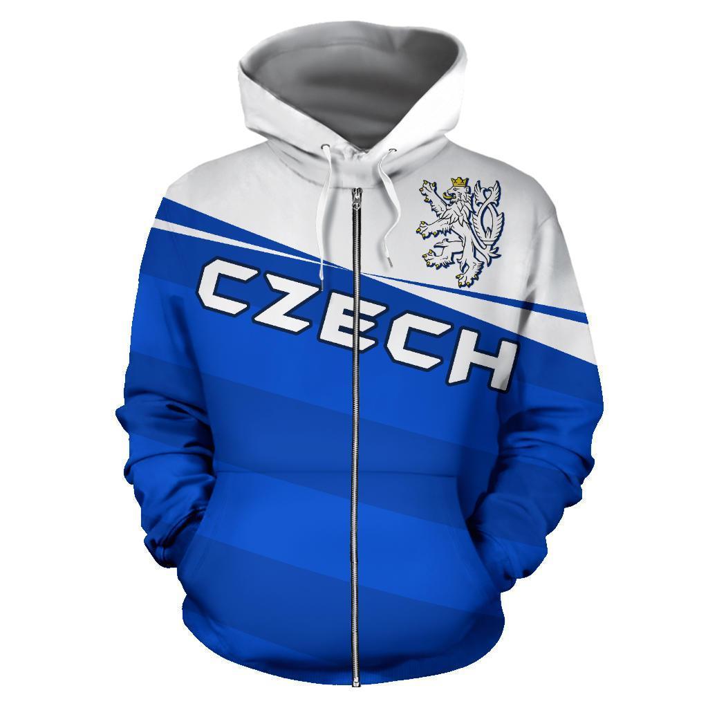 Czech Sport Hoodie - Vivian Style NVD1169-Apparel-Dung Van-Zipped Hoodie-S-Vibe Cosy™