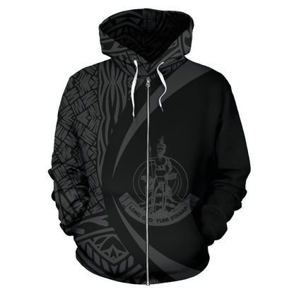 Vanuatu Polynesian Hoodie - Circle Style NVD1195-Apparel-Dung Van-Zip Hoodie-S-Vibe Cosy™