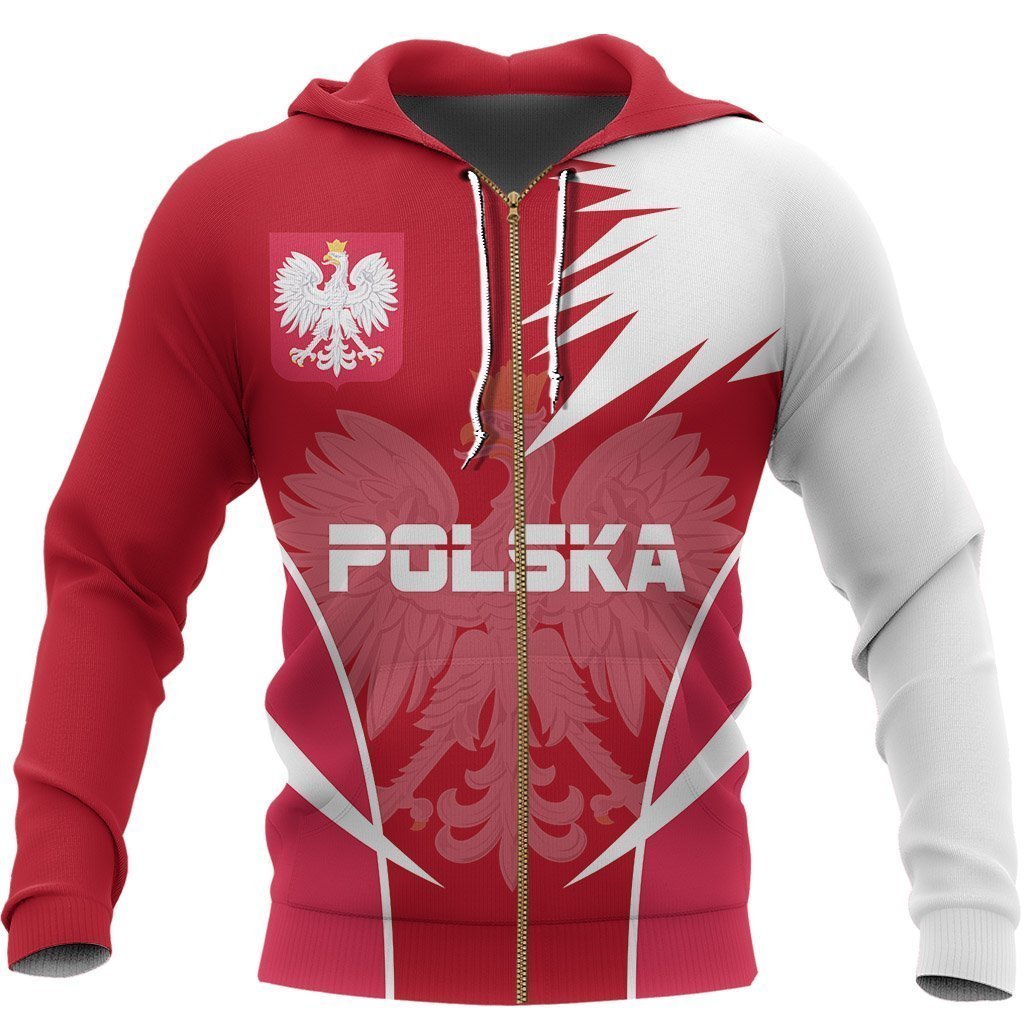 Polska Poland Active Special Hoodie NVD1228 !-Apparel-Dung Van-Zipped Hoodie-S-Vibe Cosy™