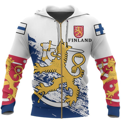 (Suomi) Finland Special Hoodie NVD1251-Apparel-Dung Van-Zipped Hoodie-S-Vibe Cosy™