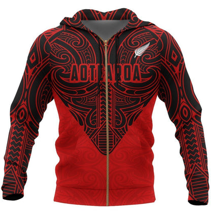 New Zealand Hoodie Maori Tattoo PL254 - Amaze Style™-Apparel