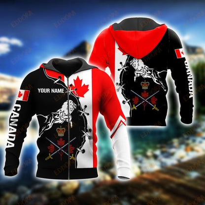 Personalized Name XT Canada Symbol Pullover 3D All Over Printed Shirts 15032107.CXT