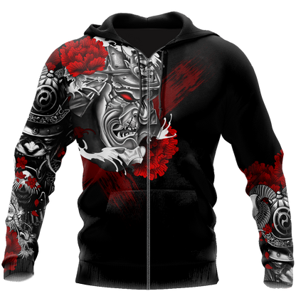 Premium 3D Printed Samurai Tatoo Shirts MEI