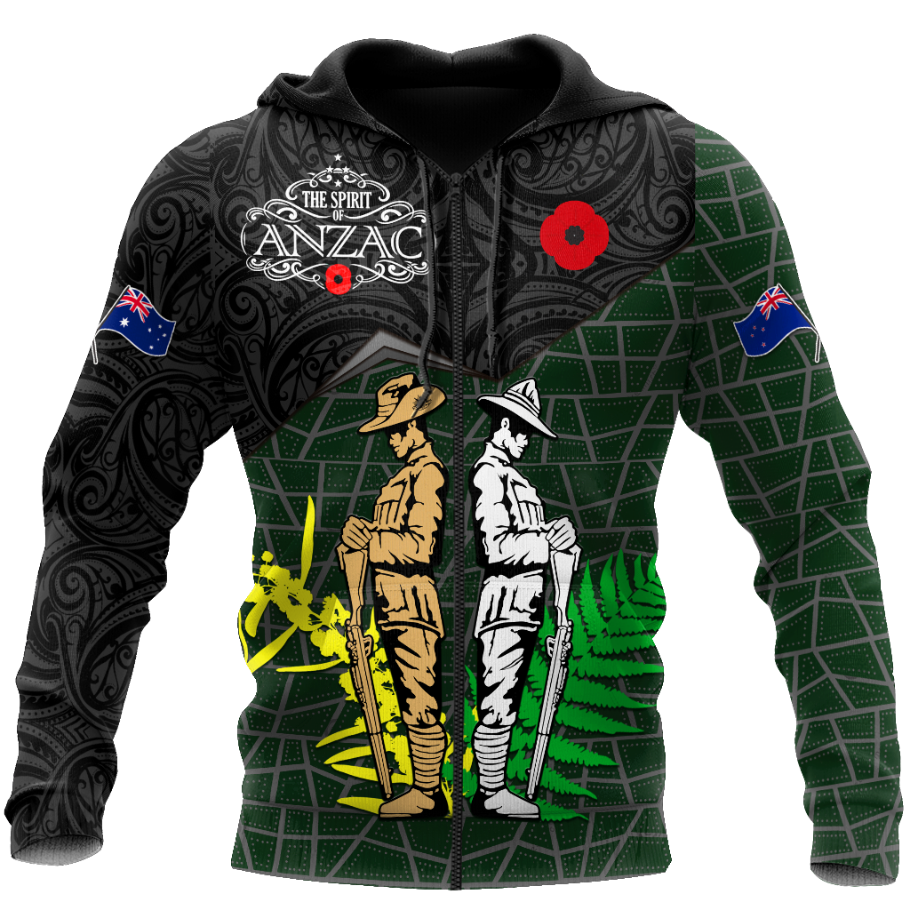 Premium Unisex Hoodie Remember Anzac Day ML