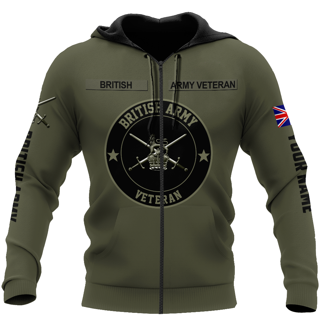 Personalized Name XT Bristish Army  3D All Over Printed Shirts DA10032103