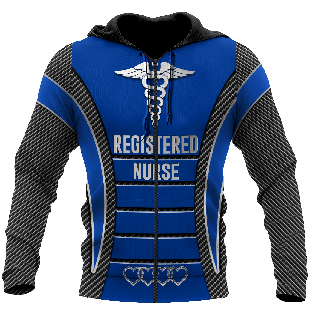 3D All Over Printed RN Nurse Unisex Shirts Custom Name XT