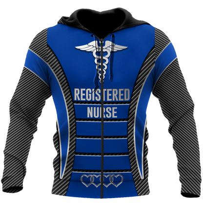 3D All Over Printed RN Nurse Unisex Shirts Custom Name XT