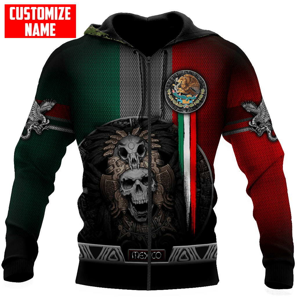 Customized Name Aztec Mexican 3D All Over Printed Unisex Shirts