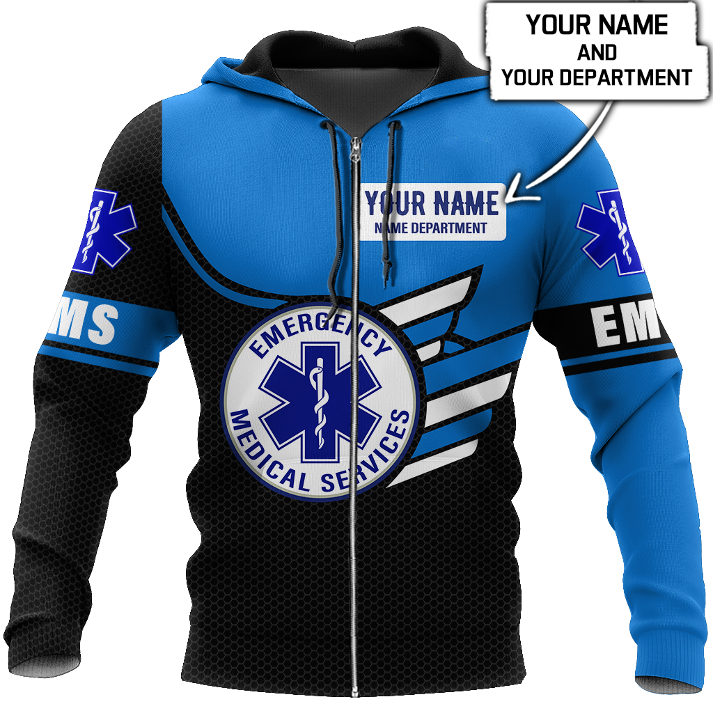 Personalized Name EMS 3D All Over Printed Unisex Shirts Ver 5
