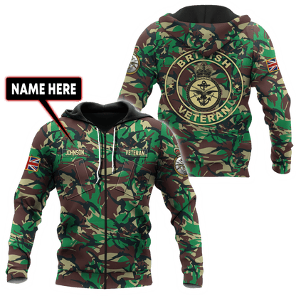 Custom Name XT British Armed Forces 3D Printed Shirts