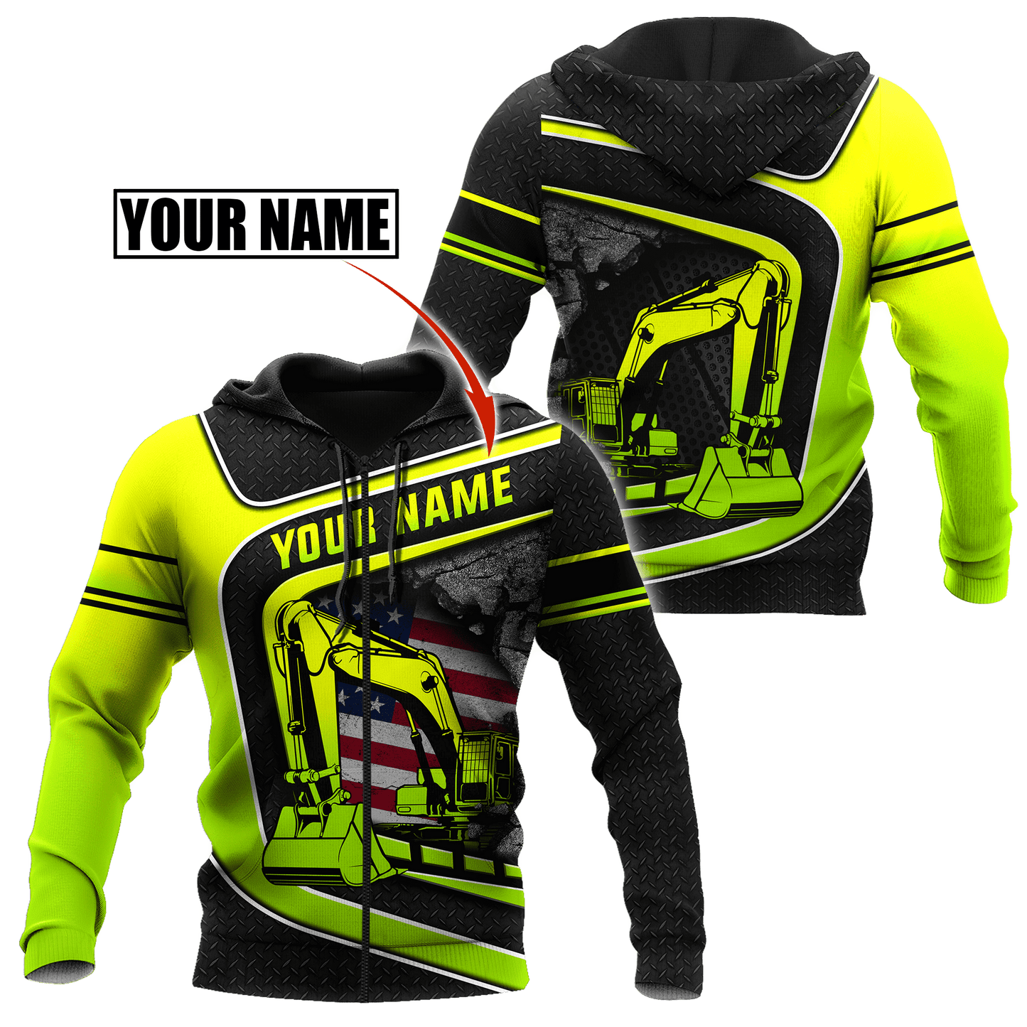 Custom Name XT Excavator Shirts Pi29052101