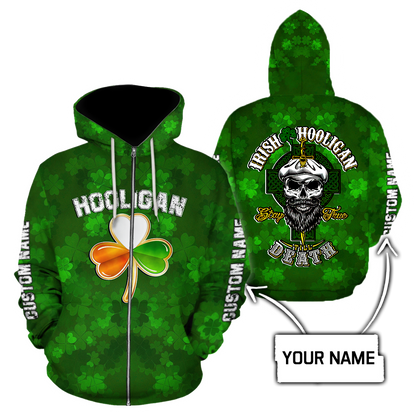 3D All Over Printed  Irish   St Patrick Day Unisex Shirts Custom Name XT