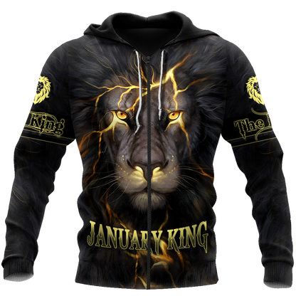 January Lion 3D All Over Printed Unisex Shirts Pi21012113