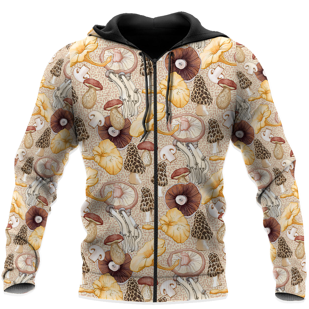 Edible mushroom Pattern 3d print shirts