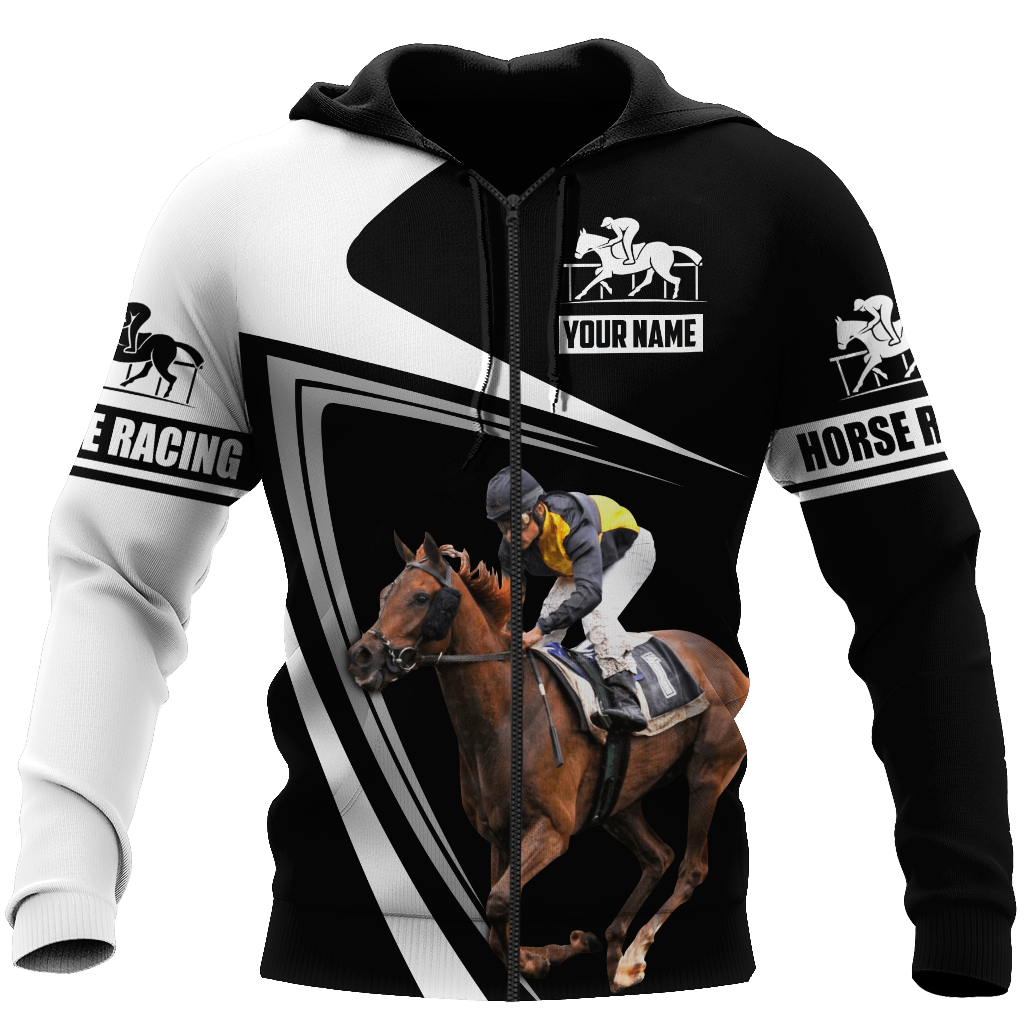 Personalized Name Horse Racing 3D All Over Printed Unisex Shirts