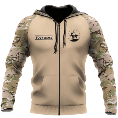 Customized Your Name And Team's Name Hunting Season 3D All Over Printed Unisex Shirts