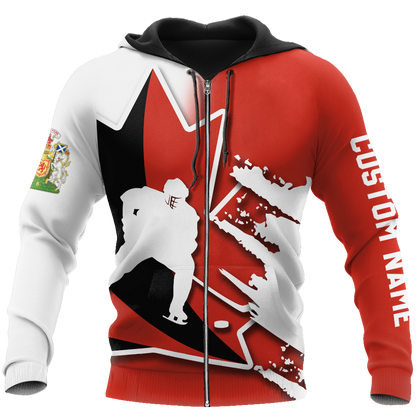 3D All Over Printed Hockey Canada Unisex Shirts VP25022102 Custom Name XT