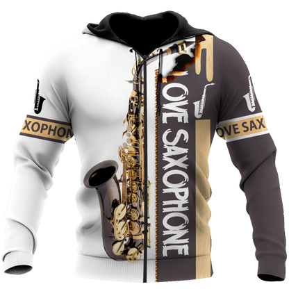 Saxophone Musical Instrument 3D All Over Printed Shirts For Men And Women