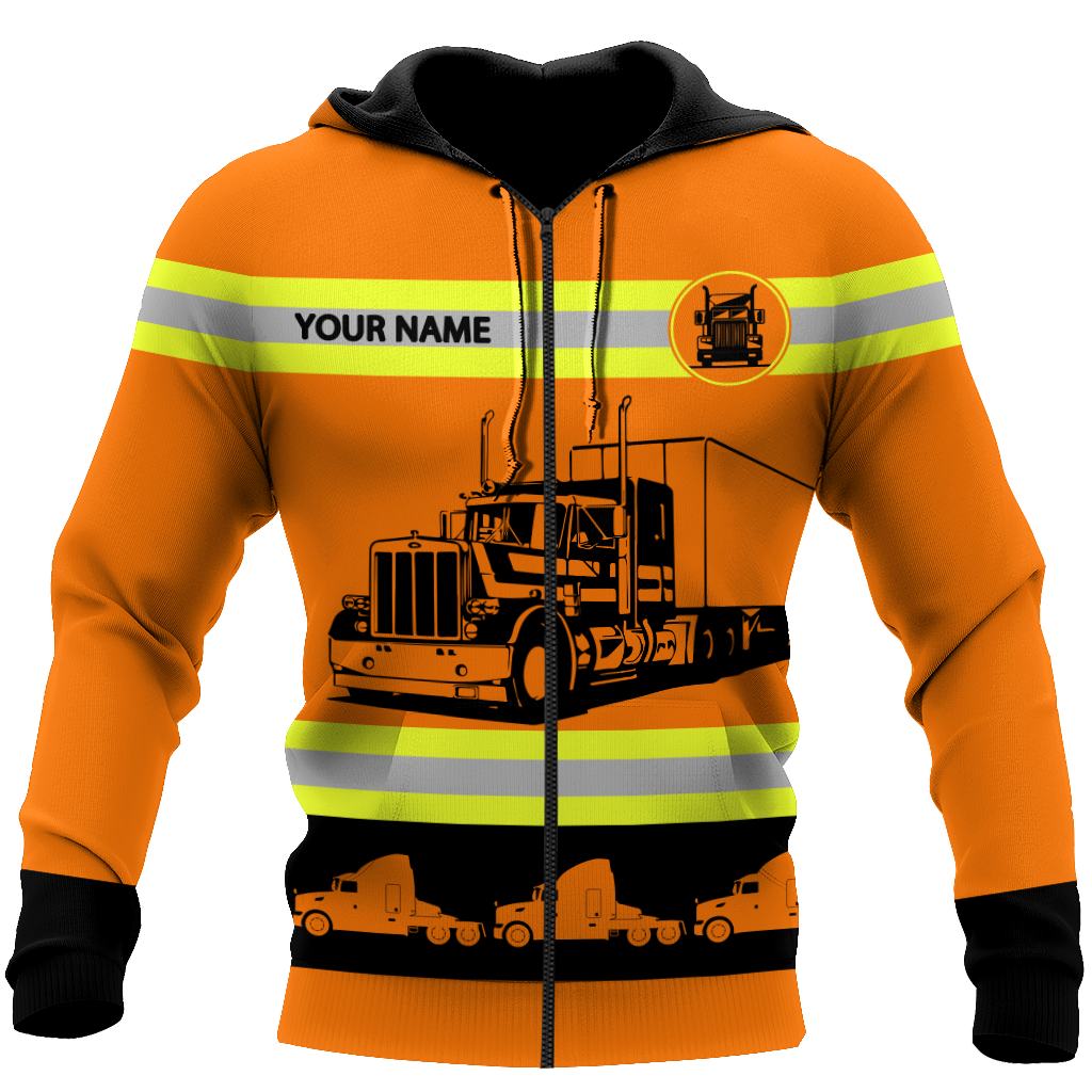 Personalized Name Trucker 3D All Over Printed Shirts For Men and Women