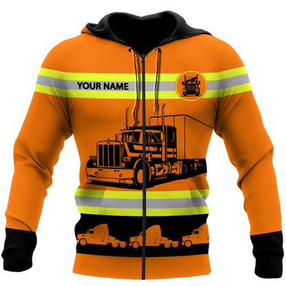Personalized Name Trucker 3D All Over Printed Shirts For Men and Women