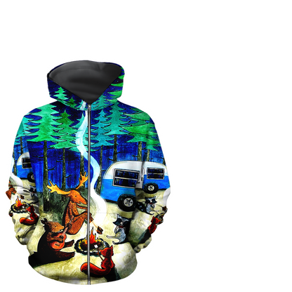 Camping 3D All Over Printed Unisex Shirts Starry Night Camping