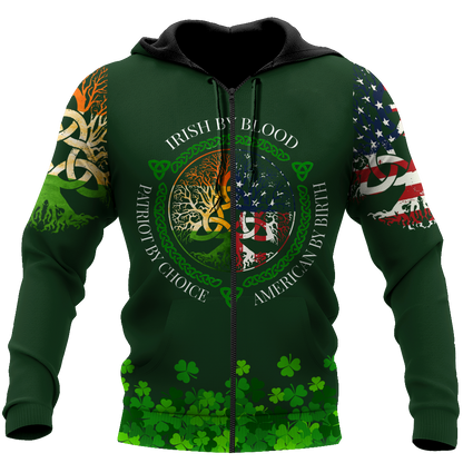 Customize Name Irish Blood Hoodie For Men And Women MH02022101