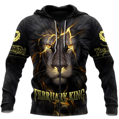 February Lion 3D All Over Printed Unisex Shirts
