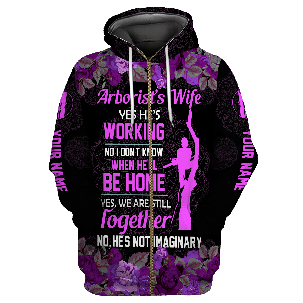 Arborist's wife 3d purple hoodie dress